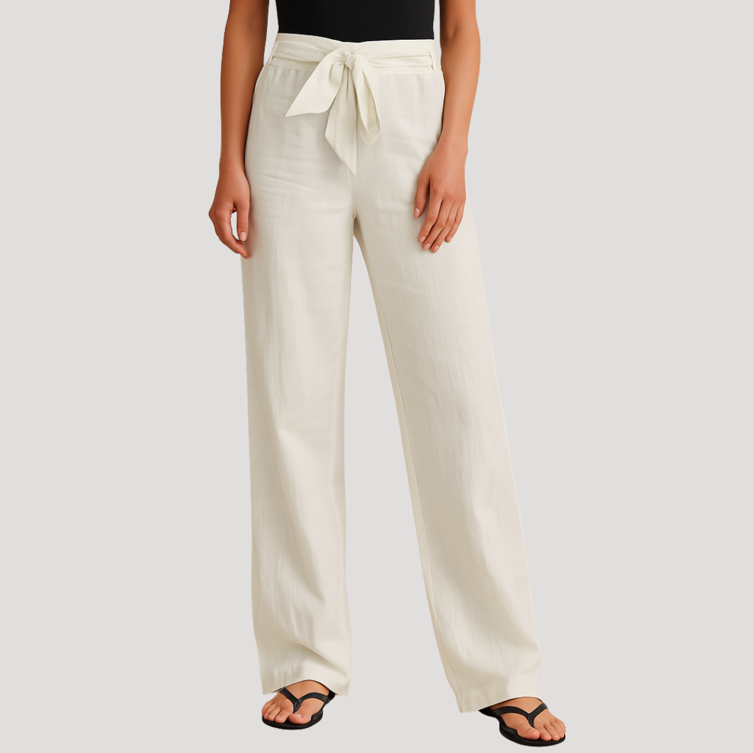 Ivy | Women's Elastic Waist Relaxed Straight-Leg Pants