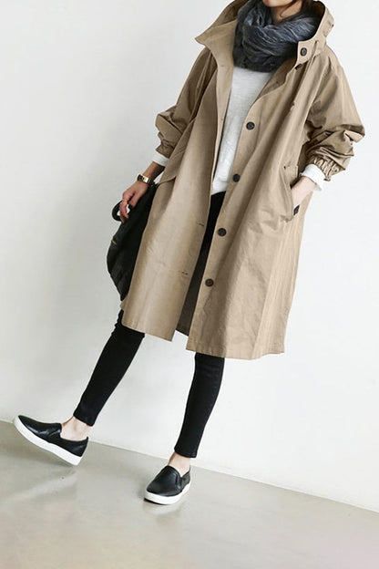 Lia | Women's Hooded Waterproof Rain Trench Coat