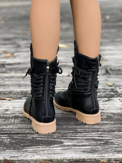 Susan | Women's Round Toe Block Heels Boots