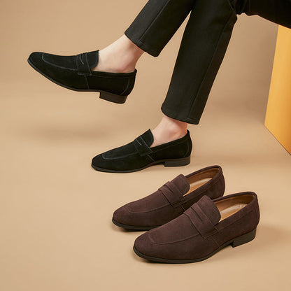 Finn | Men's Suede Penny Loafers