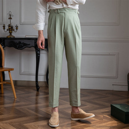 Irving | Men's Pleated Cropped Pants