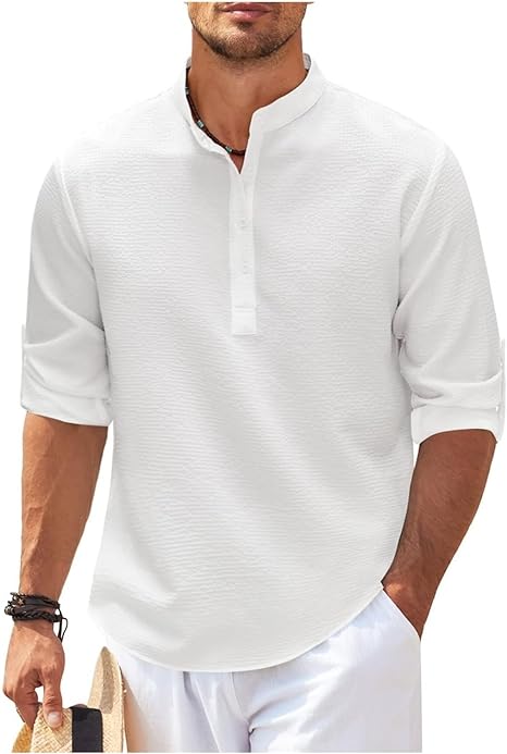 Marvin | Men’s Casual Shirt - Relaxed Fit - Lightweight Cotton - Versatile Style