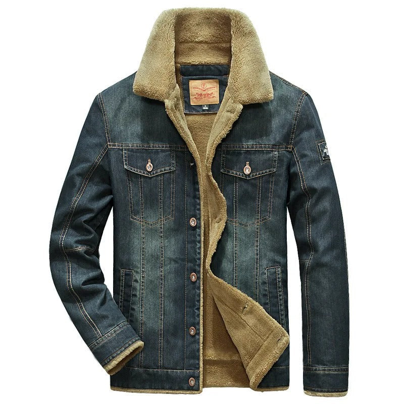 Callum | Sherpa Collar Denim Jacket