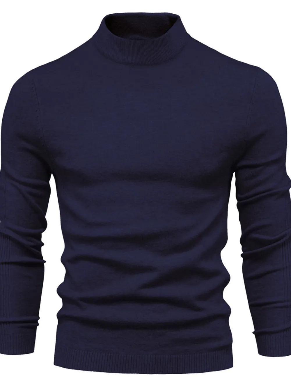 Gawain | Soft Knit Mock Neck Sweater Regular Fit