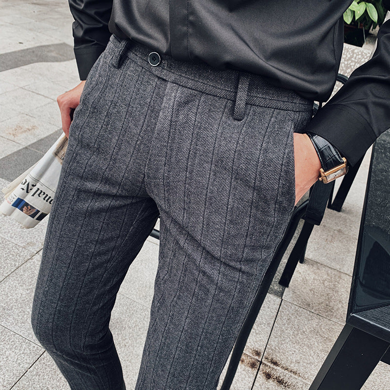 Lawson | Men's Slim-Fit Herringbone Dress Pants