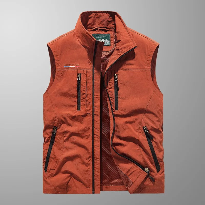 Rory | Multi-Pocket Zip-Up Vest