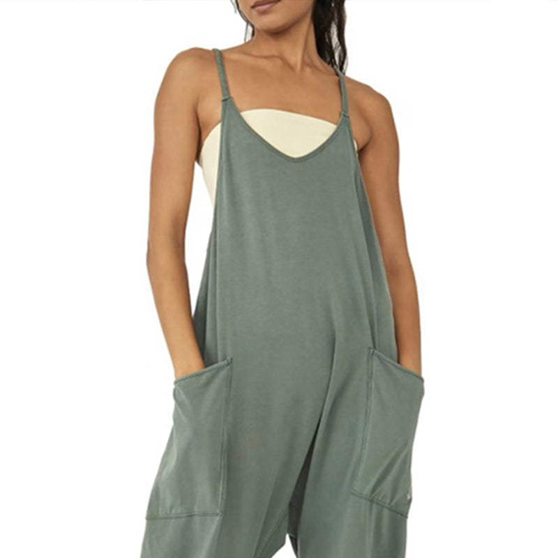 Sarah | V-Neck Sling Pocket Jumpsuit