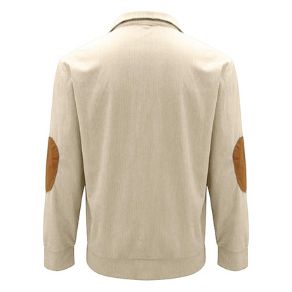 Wade | Men's Corduroy Quarter-Button Sweatshirt