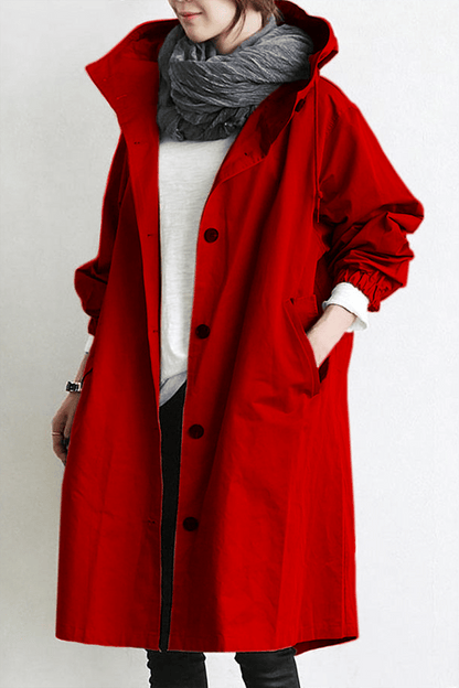 Lia | Women's Hooded Waterproof Rain Trench Coat