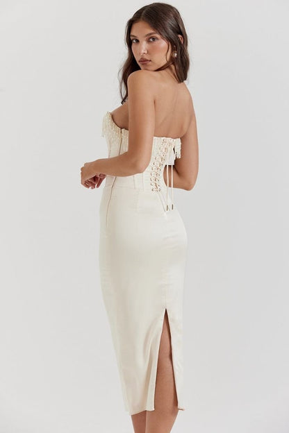 Sharlene | Embellished Strapless Luxury Dress