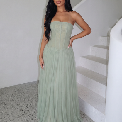 Paloma | Women's Corset Bodice Maxi Dress