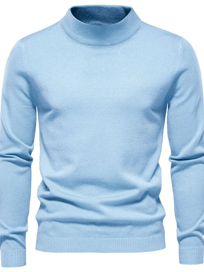 Gawain | Soft Knit Mock Neck Sweater Regular Fit