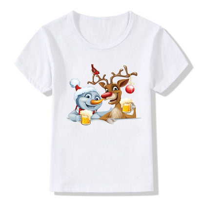 Bethany | Christmas T Shirt White Round Neck