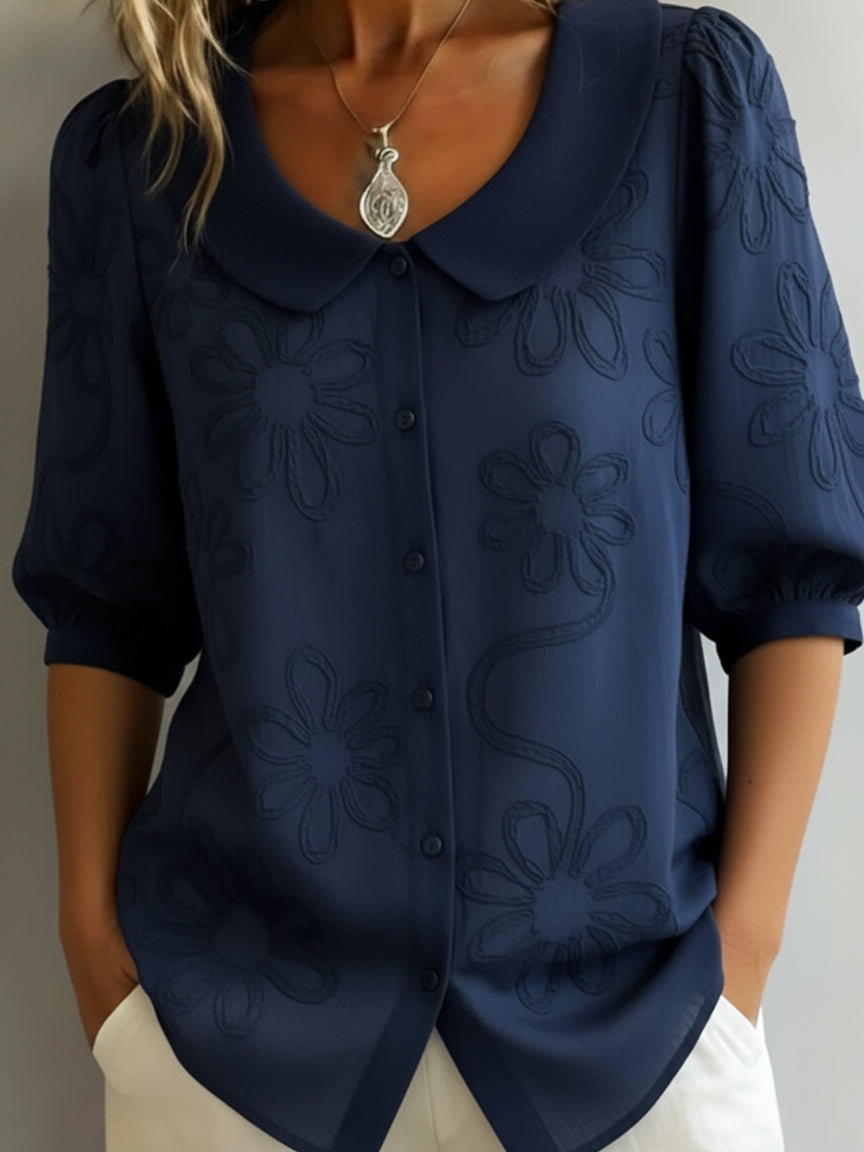 Aurelie | Light Floral Long Sleeve Top