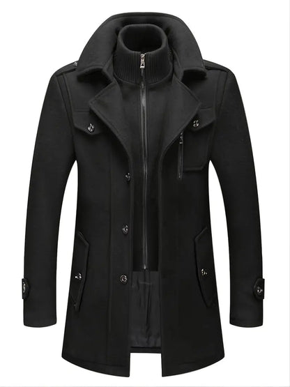 Hugh | Men's Double Breasted Pea Coat