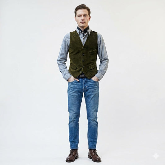 Knox | Men's Vintage Corduroy Waistcoat