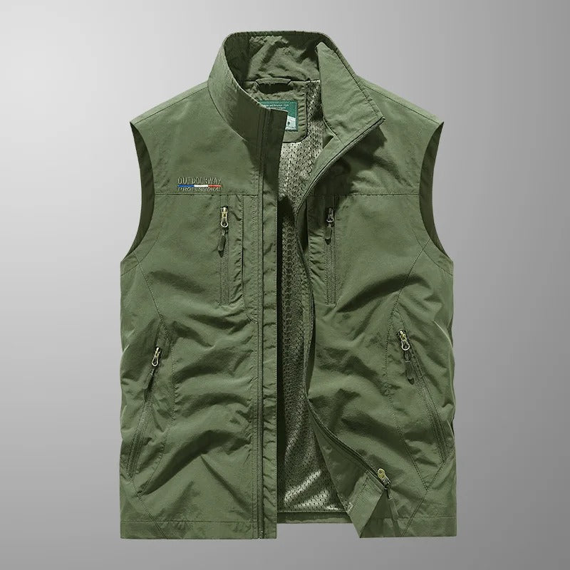 Rory | Multi-Pocket Zip-Up Vest