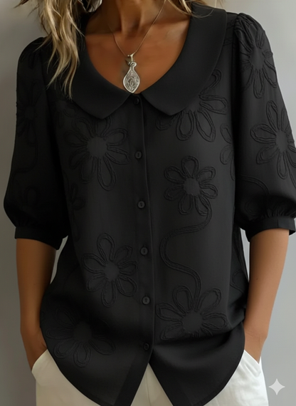 Aurelie | Light Floral Long Sleeve Top