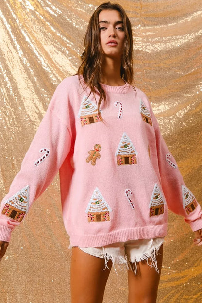 Jocelyn | Women's Winter Christmas Crew Neck Sweater