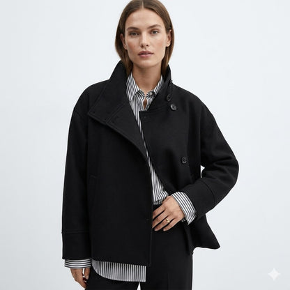 Eloise | Elegant Short Wool-Blend Coat