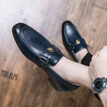 Cole | Men's Metal-Buckle Leather Loafers