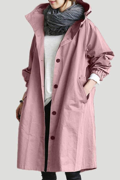 Lia | Women's Hooded Waterproof Rain Trench Coat