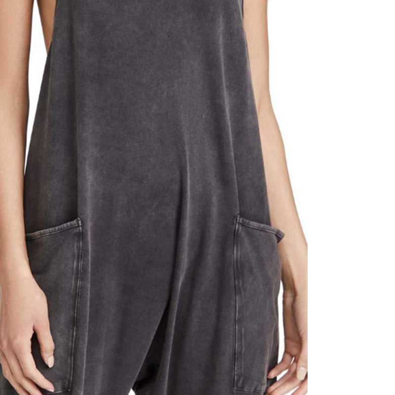 Sarah | V-Neck Sling Pocket Jumpsuit