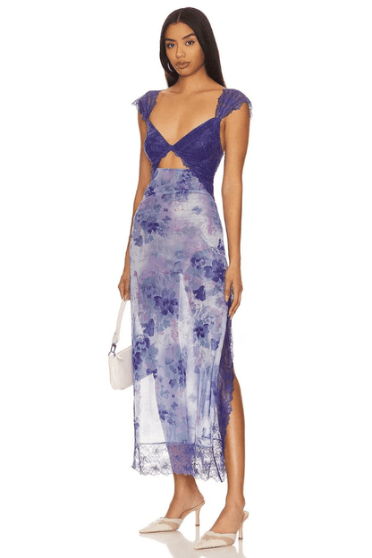 Paige | Floral Lace Overlay Sheath Dress