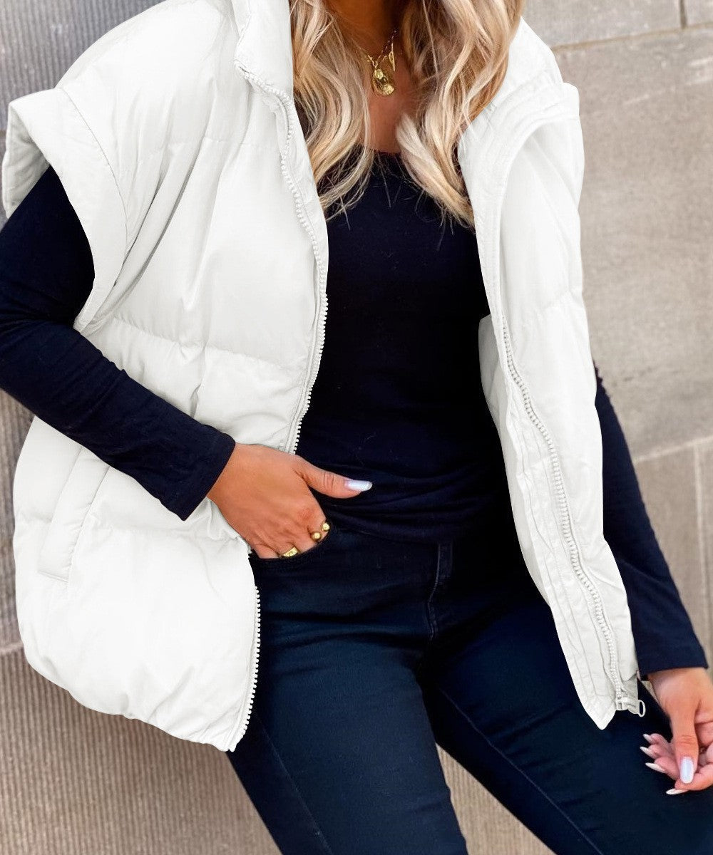Bronte | Cropped Quilted Puffer Vest