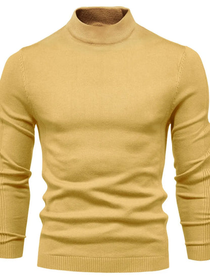 Gawain | Soft Knit Mock Neck Sweater Regular Fit