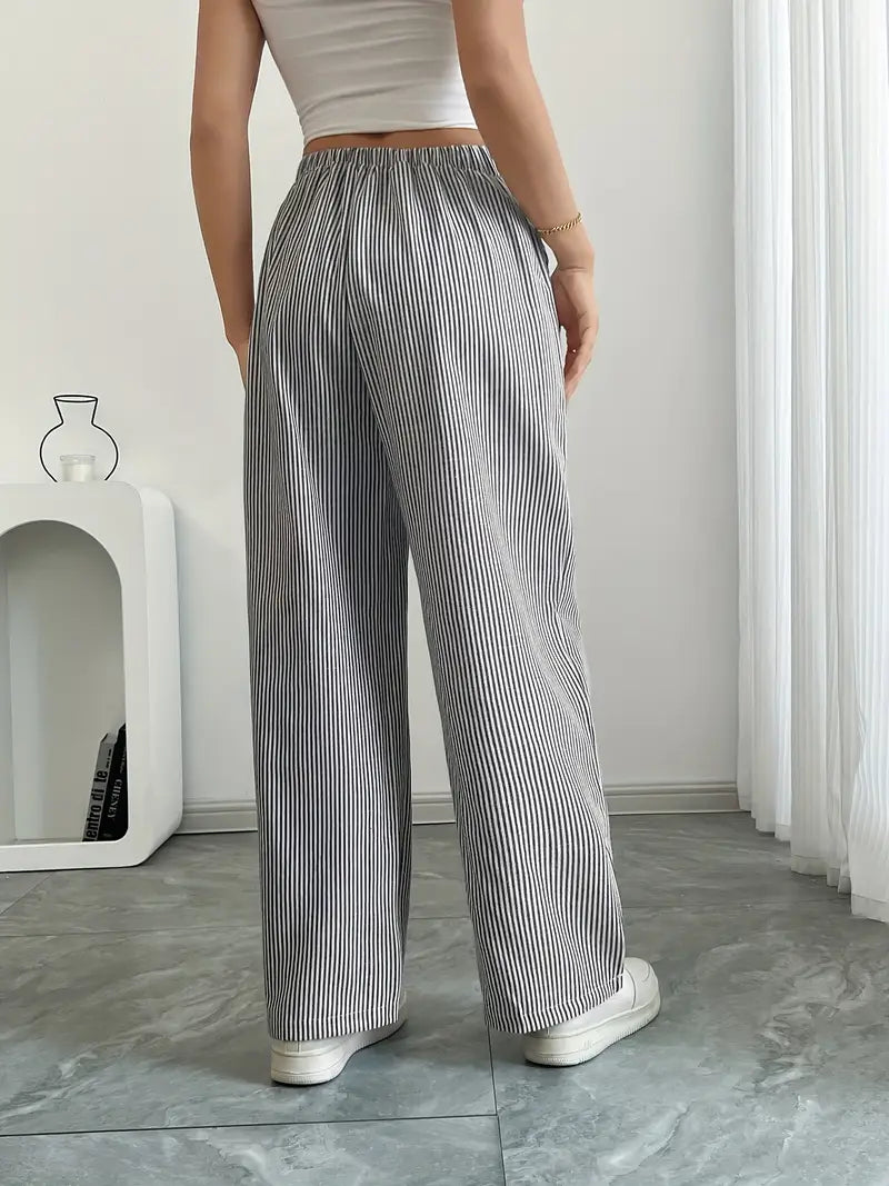 Linda | Elegant Striped Pants with Pockets in Trendy Colors
