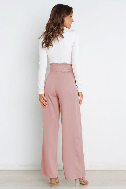 Cosima | High-Waist Wide Leg Knit Trousers