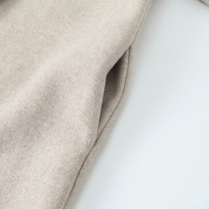 Hester | Relaxed Wool Blend Notch Lapel Long Coat