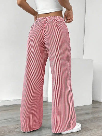 Linda | Elegant Striped Pants with Pockets in Trendy Colors