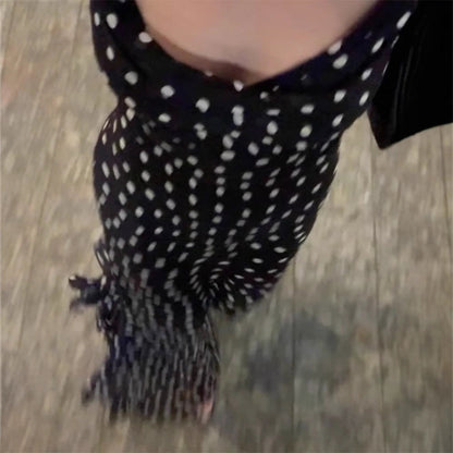 Elegant Polka Dot Maxi Dress For Women