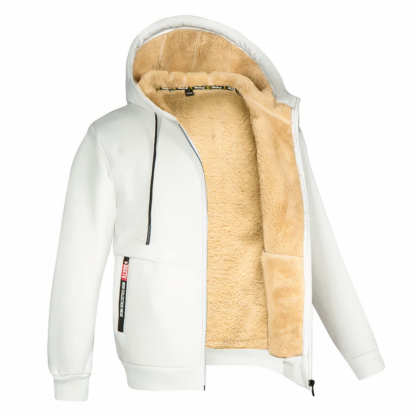 Randy | Men's Fleece Lined Hooded Zip Up Jacket
