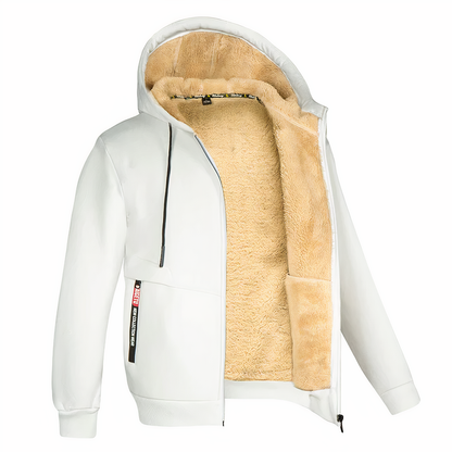 Randy | Men's Fleece Lined Hooded Zip Up Jacket
