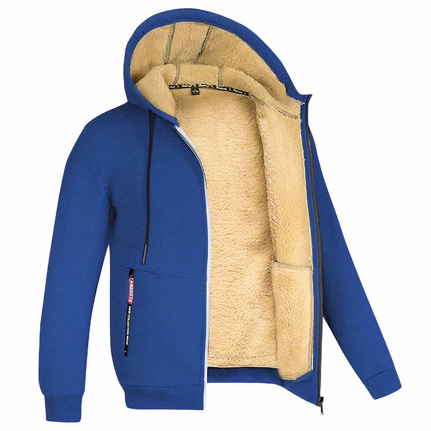 Randy | Men's Fleece Lined Hooded Zip Up Jacket