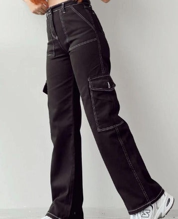 Sienna DeLuca | Women's Multi Pocket Cargo Jeans