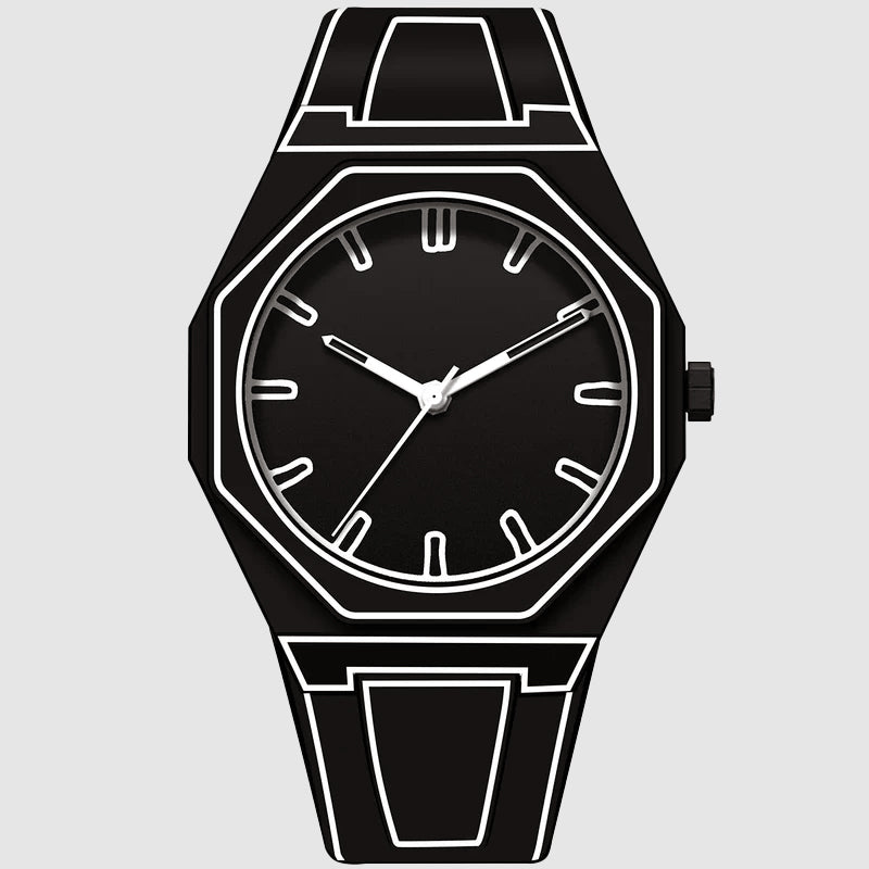 Alessandro Veneti Minimalist Outline Watch