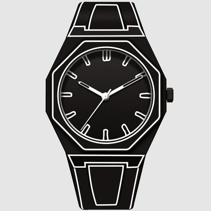 Alessandro Veneti Minimalist Outline Watch