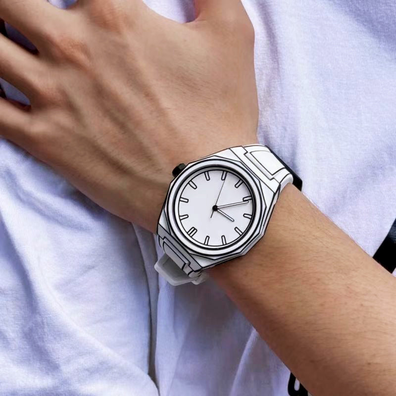 Alessandro Veneti Minimalist Outline Watch
