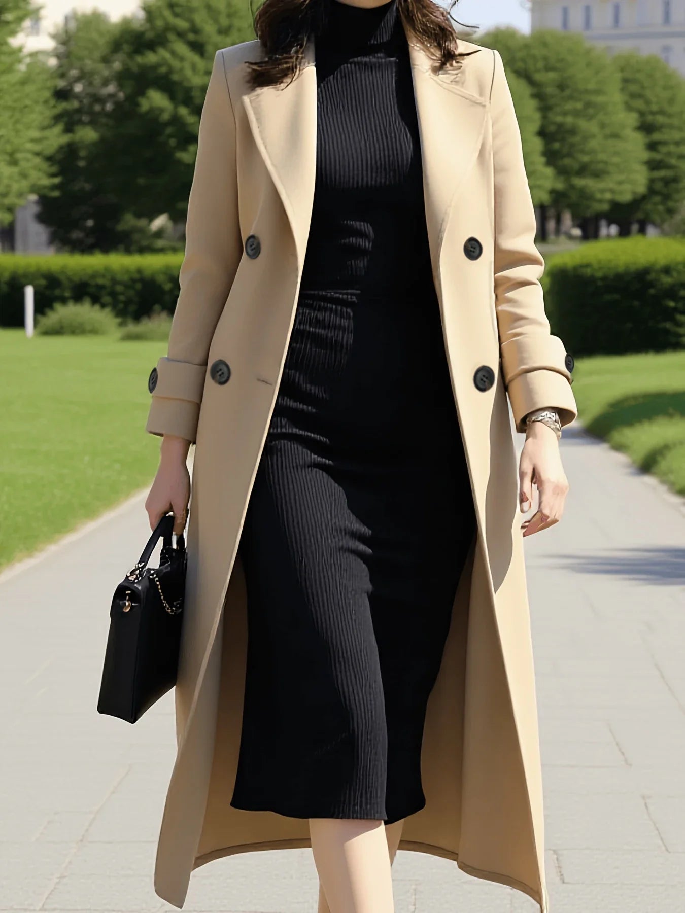 Wool Coat – Stylish Long Design for Warmth and Versatility