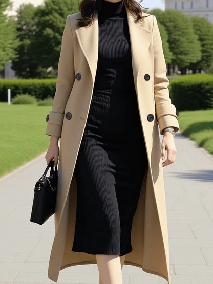 Wool Coat – Stylish Long Design for Warmth and Versatility