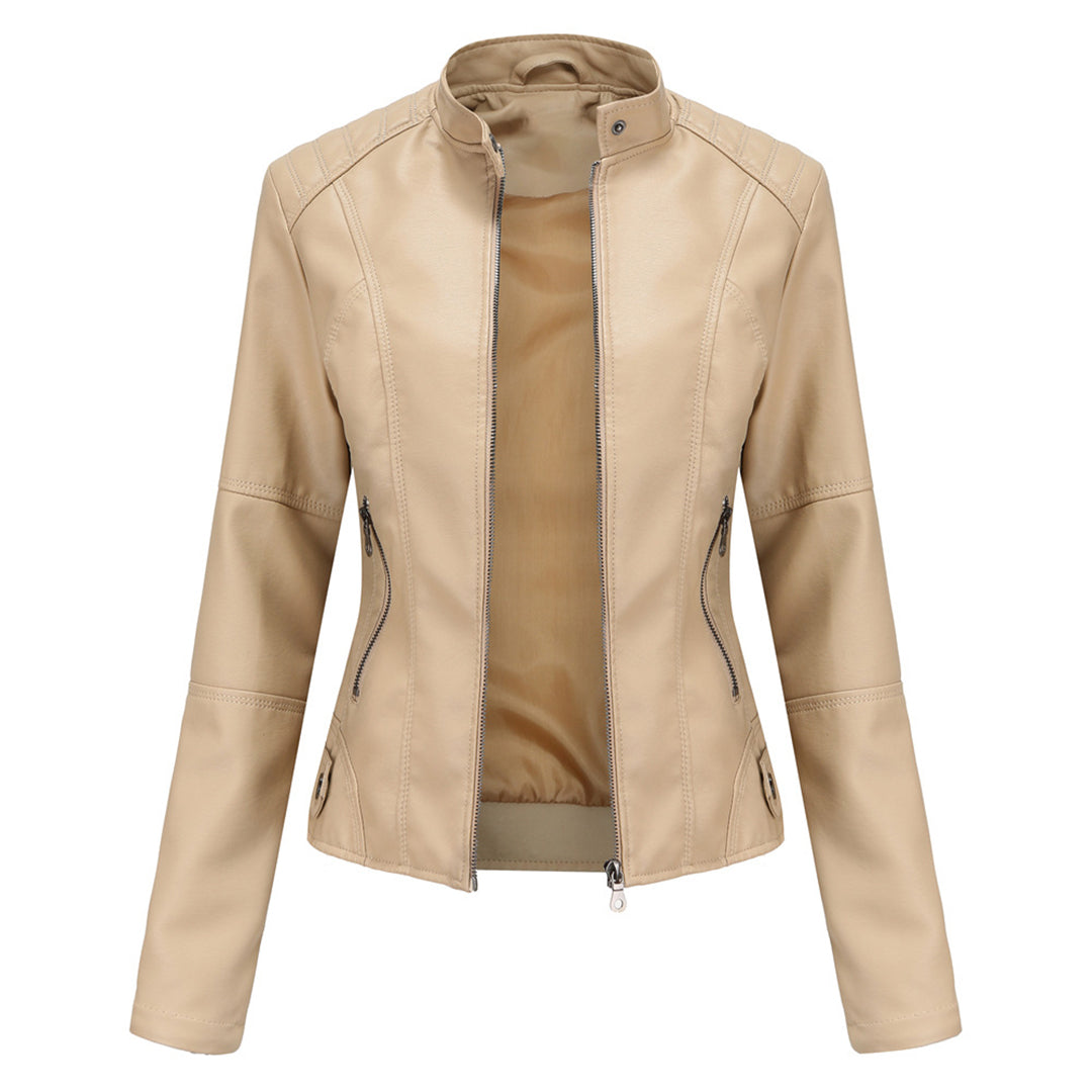 Lillian | Women's Collarless Biker Jacket