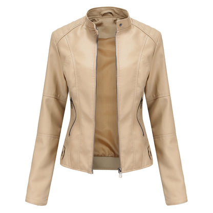 Lillian | Women's Collarless Biker Jacket