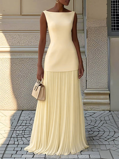 Formilla | Pleated Elegant Formal Maxi Dress