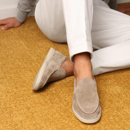 Men's Suede Slip-On Yacht Loafers