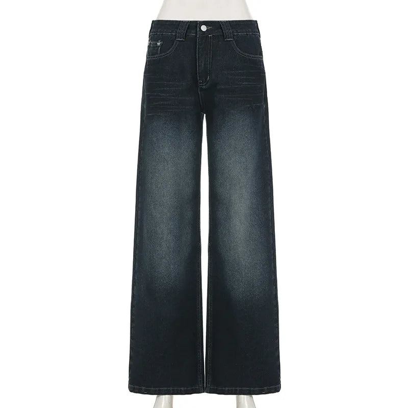 Low Waist Wide Leg Baggy Denim Jeans