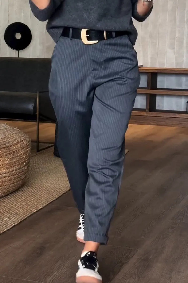 Renae | High-Waisted Straight-Leg Tailored Pants